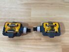 New ListingTIME ATAC MTB Vintage Clipless Dual Sided Pedals Yellow Black Gray