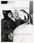 1964 Press Photo Anjanette Comer, Janine Gray, Penguin in Quick, Before It Melts