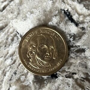4th President James Madison $1 Dollar Gold Coin 1809-1817