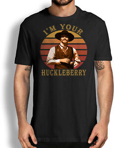 I'm Your Huckleberry Vintage T-shirt Doc Holiday Tombstone Graphic Tee Shirt