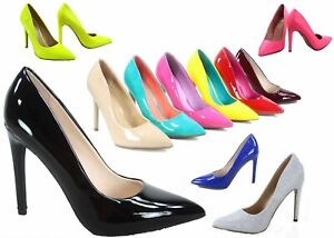 NEW Womens 19 color Pointy Toe Stiletto High Heel Dress Pump Shoes Size 5.5 - 11