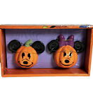 Disney Mickey Mouse And Minnie Mouse Halloween Pumpkin Salt And Pepper Shakers