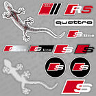 For Audi Sport S S-line Quattro Gecko Sticker Car Decal Stripes Logo Decoration  (For: More than one vehicle)