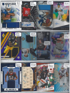 LARGE 1100+ CARD PATCH AUTO JERSEY ROOKIE #'D PRIZM SPORTS CARD COLLECTION LOT