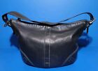 Coach Black Leather  Shoulder Zipper Bag F05S-8A03