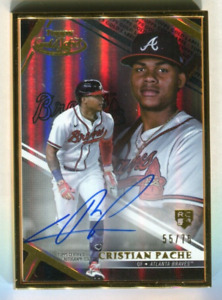 2021 Topps Gold Label Framed Autographs Black Cristian Pache 55/75 A40 246