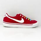 Nike Womens All Court Obsidian 305411 611 Red Casual Shoes Sneakers Size 8