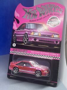 Hot Wheels Red Line Club 1993 Ford Mustang Cobra R Pink Club Exclusive Free ship