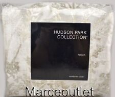 Hudson Park Collection Foglia FULL / QUEEN Duvet Cover Gold