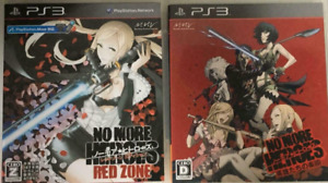 PS3 No More Heroes Eiyuutachi no Rakuen & Red Zone set Of 2 Games Japan