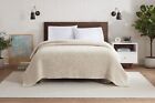 Aston & Arden Waffle Weave Bed Blanket, Bed Size & Color Options, Soft Cotton