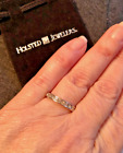 Swarovski White Crystal Eternity Ring Silver Band Size 9 by HOLSTED
