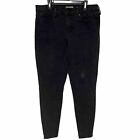 Levi Denizen Modern Super Skinny Jeans Black Size 12 Stretch
