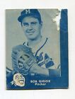1960 Lake to Lake Milwaukee Braves Card Bob Giggie