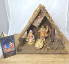 Fontanini Nativity Creche Holy Family Wood Stable  5