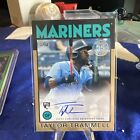 Taylor Trammell RC 2021 Topps 86A-TT 1st RC Auto Gold Parallel #/50 ROY Mariners