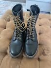 Red Wing 218 Black Leather Vibram Men’s Size 9 Logger Work Boots