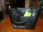 Kate Spade Large Top Zip Tote  Black Leather Handbag