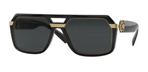 VERSACE VE4399 GB1 87 Black Dark Grey 58 mm Men's Sunglasses