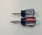 New ListingCraftsman Stubby Screwdriver Set Slotted-Phillips, Made In USA, NOS, WF
