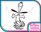 Snoopy Dog Happy Dance A Vinyl Sticker Wall Poster Home Decor Laptop Car Decal