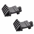 2 PACK 45 Degree Angled Offset Side Rail Scope Accessory Backup Sight Mount