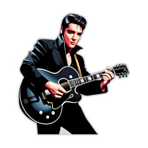 Elvis Sticker King Rock Presley Music Vinyl Car Decal Guitar Wall Art Stickers