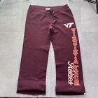 Vintage Virginia Tech Sweatpants 90s SOFFE Big Spellout Down Leg size Large