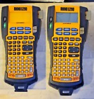 Lot of 2 DYMO Rhino 5200 Industrial Label Makers - Black/Yellow