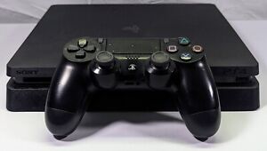 New ListingSony PlayStation 4 Slim 1TB Console - Jet Black W/ controller Tested-Working
