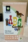 Old West ABC Cowgirl Up Cricut Cartridge & Pad 29-1549
