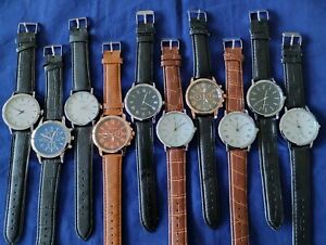 Set of 10 NEW Men's Watches CLOSEOUT OVERSTOCK CLEARANCE DEAL lot 10 Batteries B