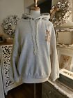 Anthropologie Daily Practice Foiled Hoodie Gray with Copper Accents Sz XL EUC
