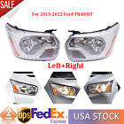 Halogen Headlights For Ford Transit 150 250 350 2015-2022 Left & Right Headlamps