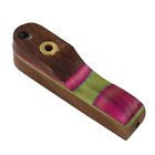 Hand-Carved Wooden Swivel-Top Pocket Pipe - Compact & Colorful Mini Smoking Pipe
