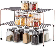 Expandable Stackable Cabinet Shelf Kitchen Counter Rack Organizer Multipurpose P