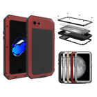For iPhone 8 Plus Glass Aluminum Metal Shockproof Waterproof Cover Phone Case