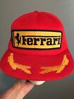 Vintage Ferrari Racing Hat Style Auto Snapback Patch/Embroidered Cap Taiwan