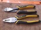Stanley Fat Max Assorted Lot Of 2, Linesman Pliers & Diagnol cutters