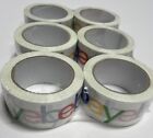 6 Rolls eBay Packaging Tape Color Logo