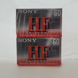 Sony HF Type I Normal Bias Recording Blank Cassette Tapes 60 min (2 Pack)