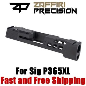 Zaffiri Precision ZPS.P Ported Slide w/RMSc Cut for Sig P365 XL - Armor Black