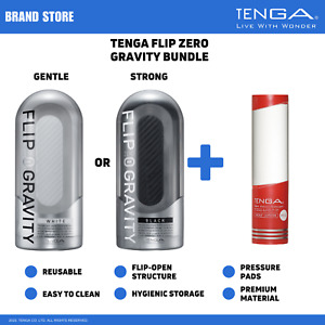 TENGA Flip Zero Gravity Male Reusable Masturbator/ Stroker & Hole Lotion Bundle