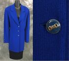 BEAUTIFUL St John collection jacket knit blue suit blazer size 16