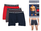 Men's Tommy Hilfiger 3-Pack Boxer Briefs THCOMFORT+ Underwear (Red-Black-Gray)