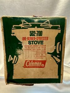 COLEMAN SPORTSTER STOVE 502-700 UNOPENED BOX Camping one Burner Compact VINTAGE
