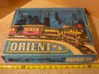 Vintage Ankerbahn 2129 Orient wind up tin toy train set, made in Germany.