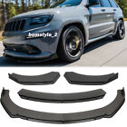 Carbon Fiber Front Bumper Lip Spoiler Splitter For Jeep Grand Cherokee WK2 SRT8