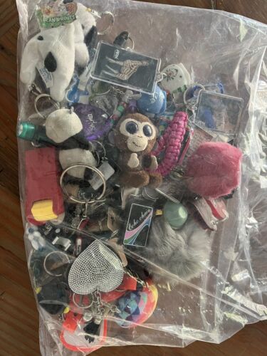 Bag Full Of Keychains , Mixed Lot!