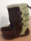 Woolrich Womens Warm Winter  Insulated Lined Snow Boots Size 9M Leather Brown